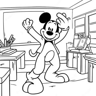 Goofy Classroom Coloring Page 70494-55806