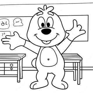 Goofy Classroom Coloring Page 70494-55807