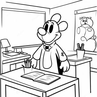 Goofy Classroom Coloring Page 70494-55808