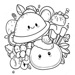 Food Chibi Coloring Page 70504-55795