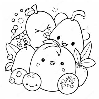 Cute Chibi Fruits Coloring Page 70505-55797