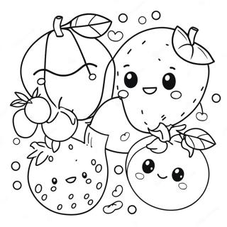 Cute Chibi Fruits Coloring Page 70505-55798