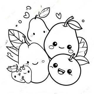 Cute Chibi Fruits Coloring Page 70505-55799