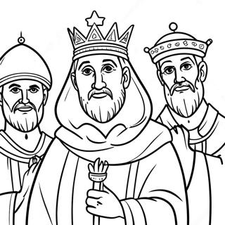 Wise Men Coloring Pages