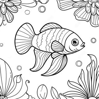 Betta Fish Coloring Page 70564-55843