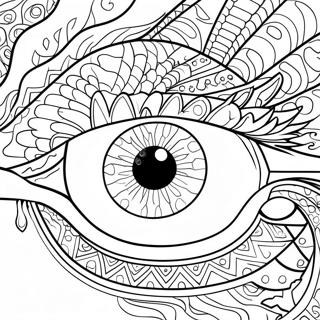 Dragon Eye Coloring Pages