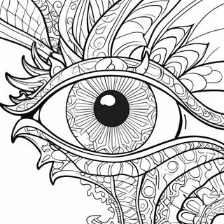 Dragon Eye Coloring Pages