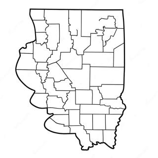 Illinois State Outline Coloring Page 70604-55884