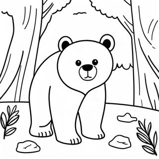 Realistic Bear Coloring Pages