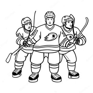 Mighty Ducks Team In Action Coloring Page 70645-55930