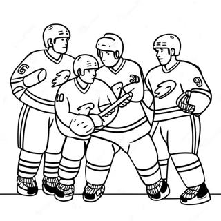 Mighty Ducks Team In Action Coloring Page 70645-55932