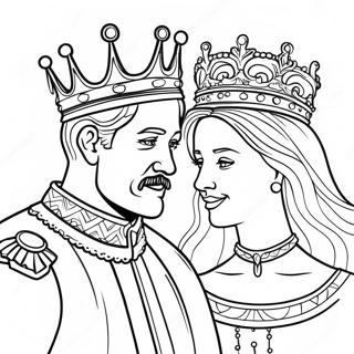 King And Queen Coloring Page 70694-55957