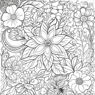 William Morris Bloemmotief Kleurplaat 70714-55975