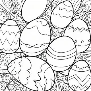 Colorful Easter Eggs Coloring Page 70735-55996