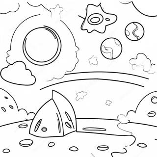 Colorful Worlds Within Worlds Scene Coloring Page 70765-56032