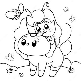 Pagini De Colorat Cu Albina Și Puppycat 70824-56063