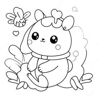 Cute Bee And Puppycat Adventure Coloring Page 70825-56066