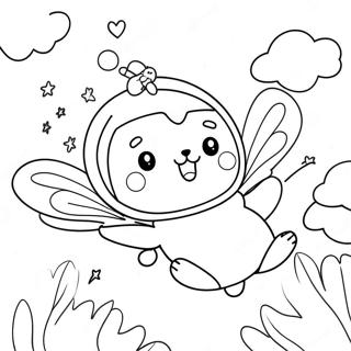 Cute Bee And Puppycat Adventure Coloring Page 70825-56067