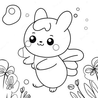 Cute Bee And Puppycat Adventure Coloring Page 70825-56068