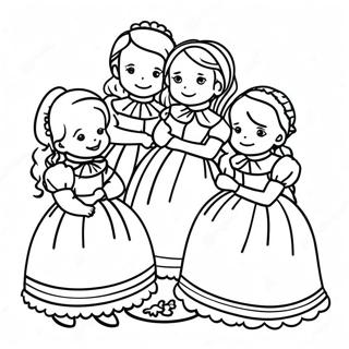 Little Women Coloring Page 70834-56086