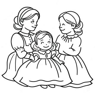 Little Women Coloring Page 70834-56088