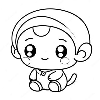 Cute Xiao Character Coloring Page 70855-56089