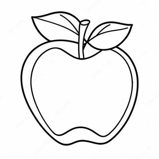 Red Apple Coloring Pages