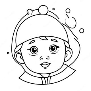 Cute Baby In Yellow Hat Coloring Page 70925-56139