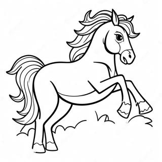 Western Horse Coloring Page 70934-56157