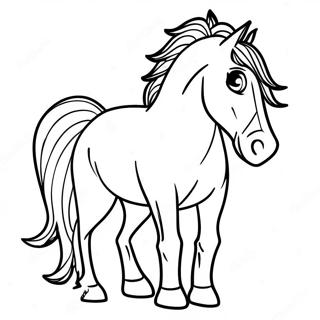 Western Horse Coloring Page 70934-56158