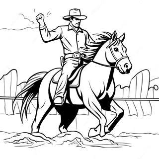 Galloping Western Horse Coloring Page 70935-56154