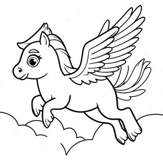 Majestic Hippogriff In Flight Coloring Page 70945-56163