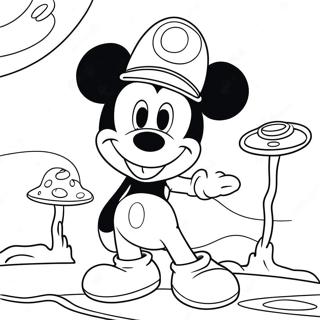 Mickey Mouse Clubhouse Space Adventure Coloring Pages