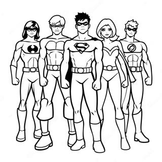 Young Justice Coloring Pages