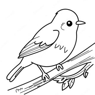 Robin In Action Coloring Page 70975-56186