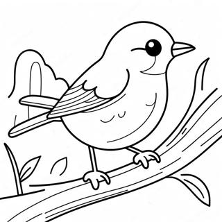 Robin In Action Coloring Page 70975-56187