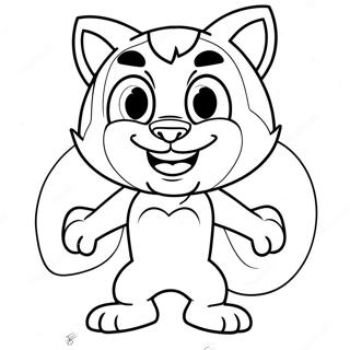 Talking Tom Hero Coloring Pages