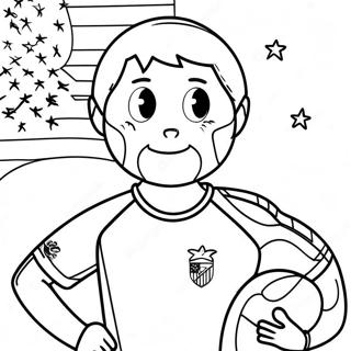 Usa Soccer Coloring Page 71044-56252