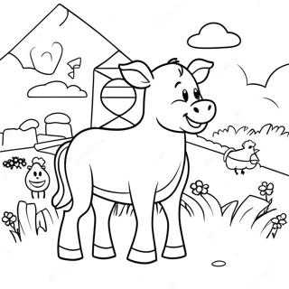 Click Clack Moo Farm Animals Coloring Page 71064-56255