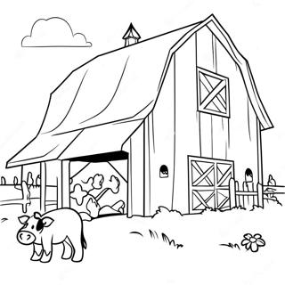 Click Clack Moo Cozy Barn Coloring Page 71065-56257