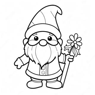 Christmas Gnome Coloring Pages