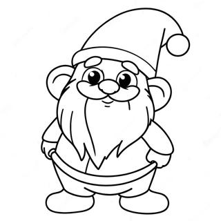 Christmas Gnome Coloring Page 7110-5646