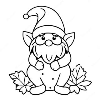 Christmas Gnome Coloring Page 7110-5647