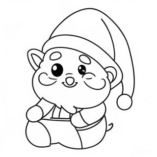 Christmas Gnome Coloring Page 7110-5648