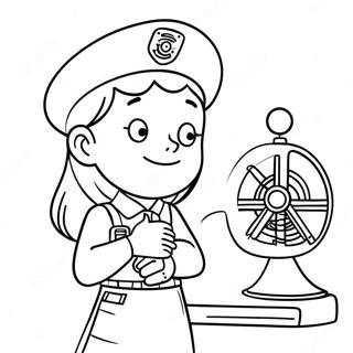 Rosie Revere Mühendis Boyama Sayfaları