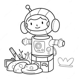 Creative Rosie Revere Building A Robot Coloring Page 71155-56330