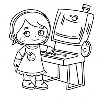 Creative Rosie Revere Building A Robot Coloring Page 71155-56331