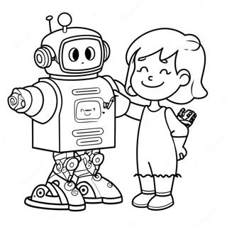 Creative Rosie Revere Building A Robot Coloring Page 71155-56332