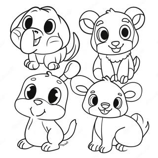 Funny Rhyming Animals Coloring Page 71165-56336