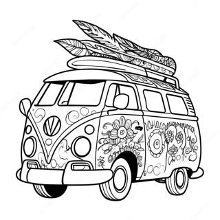 Hippie Trippy Coloring Pages